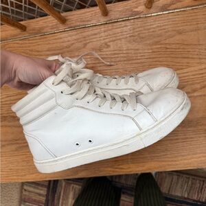 Fuego White High Top Dance Sneakers